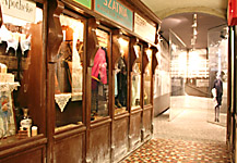 Museum in Oskar Schindler's factory in Krakow Krakow's street under the Nazi occupation in Schindler's museum